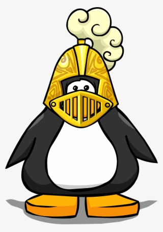 Golden Knight's Helmet Pc - Penguin With A Horn #5006085