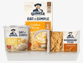 Go Get The Morning - Quaker Oats Porridge To Go Squares Golden Syrup #5006395