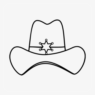 Sheriff Cowboy Hat Decal - Cowboy Hat #5006878