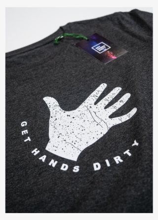 T-shirt Dirty Hand Logo Dark Grey - Woolen #5007227