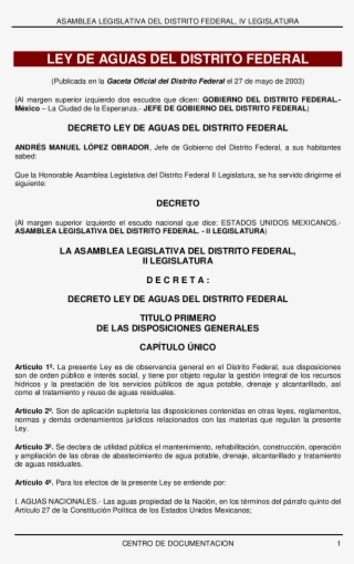 Ley De Aguas - Document #5008102