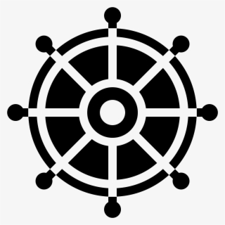 Buddhist Filled Icon - Blue Buddhist Symbol #5008695