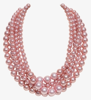 Pink Pearl Necklace Png Freeuse - Pink Pearl Necklace Online India #5010960