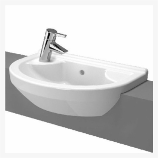 Vitra S50 Round Compact Semi Recess Basin - Vitra S50 Round Compact Semi-recessed Basin 55cm #5013153