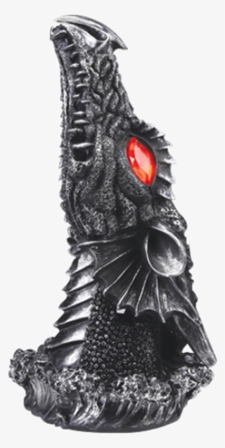 Red Gem Eyes Dragon Incense Burner - Fire Breathing #5013341