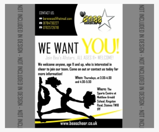Club Flyer Design For Bea''''s Cheer In United Kingdom - Cheer Flyer To Join #5015839