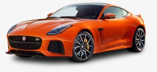 Orange Jaguar F Type Svr Coupe Car Png Image - Jaguar F Type Svr #5018230