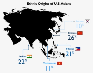 As Part Of This Study We Looked At The Origin Of Immigrants - Asia Silhouette #5019604
