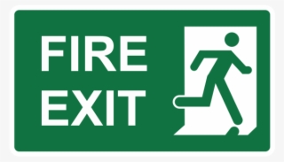 Fire Exit - Fire Exit Sign Hd #5021108