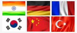 130 Countries Represented - South Korea Flag Stuff Rectangle Magnet #5021169