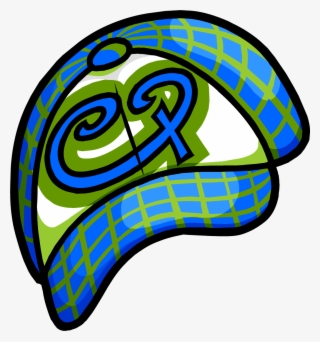 Aqua Hipster Hat Cutout Tb 10 - Gorras Png Club Penguin #5021522