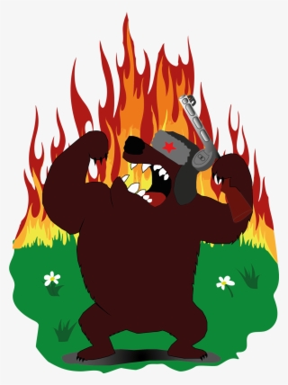 Crazy Russian Bear Медведь, Графика, Творчество, Принт - Bear #5021903