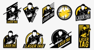 Laser Tag Vektor Etiketten - Laser Tag Vector #5023923