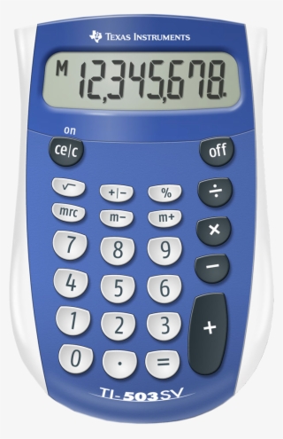 Texas Instruments Ti-503sv Basic Battery Powered Calculator - Ti 503sv #5024531