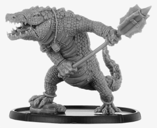 Kinakk, Krokodar Warrior - Mierce Miniatures Crocodile #5024589