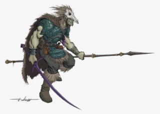 B - D&d Half Orc Druid #5024679