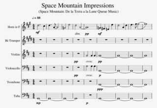 Space Mountain Impressions Sheet Music For French Horn, - Say John Mayer Music #5025085