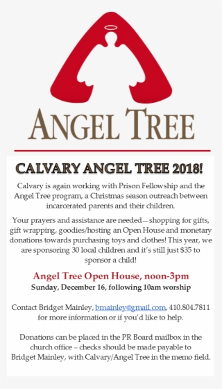 What We Believe - Angel Tree Prison Ministry Logo - Free Transparent ...