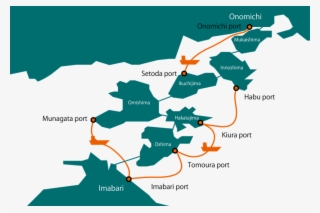 Ferry Map In Shimanami Kaido - Imabari Shipbuilding Map #5027868