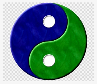 Bola 8 Billar Fondo Transparente Clipart Eight-ball - Yin Yang Green And Blue #5027877