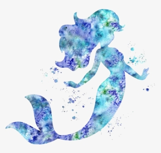Mermaid Silhouette, Little Mermaid Wallpaper, Mermaid - Transparent Background Mermaid Png #5030253