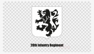 Regiment United States Army Division Infantry - 28th_infantry_regiment-logo Round Ornament #5031264