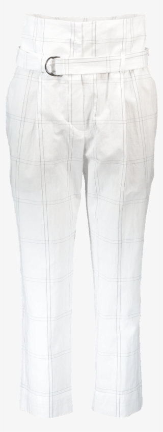 Brunello Cucinelli Paper Bag Waist Pant, Wht-blk - Pocket #5031563