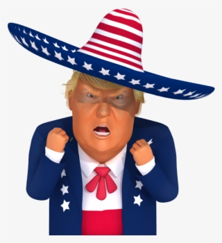#trumpstickers Angry Mexican Trump 3d Caricature - Caricature #5032937