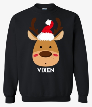 Santa Reindeer Vixen Matching Christmas Sweatshirt - Yosemite Park T-shirts #5033364