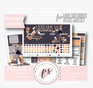 Off To Hogwarts January 2019 Monthly View Kit Digital - Control Panel #5033420