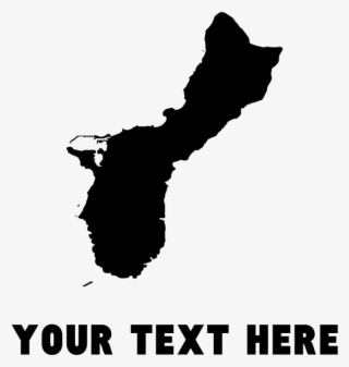 Guam Silhouette Flask - Half Cuban Half American Flag #5033488