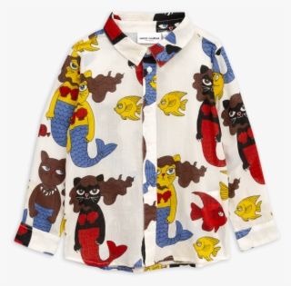 Exclusive Cat Mermaid Woven Shirt #5034174