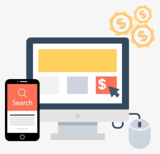 Paid Search Icon Png Yellow - Pay-per-click #5036726