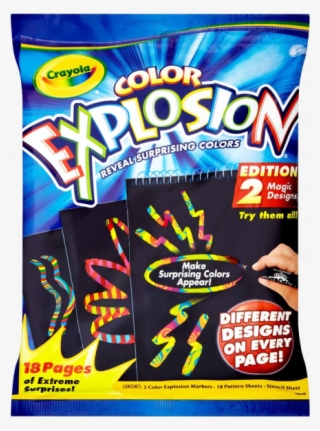 Crayola Colour Explosion Extreme Black - Colour Explosion Multi - Colour Mini Kit #5037510
