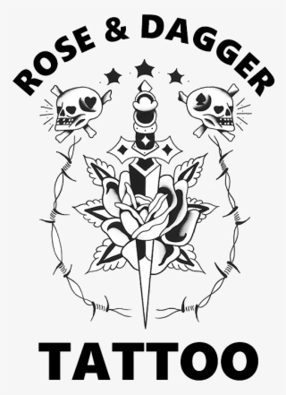 Rose And Dagger Tattoo Pdx - Dagger And Rose Tattoo Flash #5040583