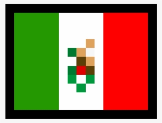 Mexican Flag Png Vector Library Download - Mexican Flag Pixel Art #5040663