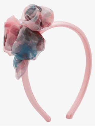 Pink Roses Organza Hairband - Rose #5042204