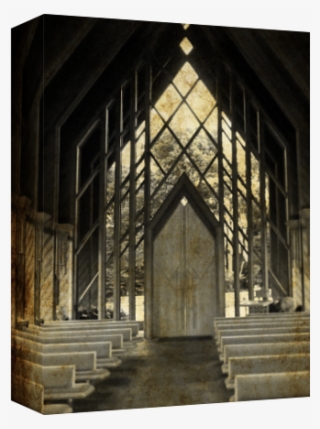 Grunge Black And White Little Chapel At Powell Gardens - Powell Gardens, Kansas City's Botanical Garden #5042362