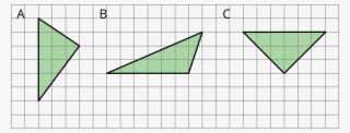 Three Triangles Labeled A, B, And, C - Acute Triangle With An Area Of 6 Square Units #5043921