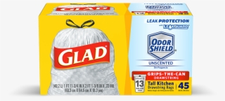 Kitchen Odorshield® Unscented Scent - Glad Trash Bags #5044587