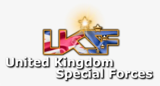 Uksf And Name White Logoand Flare - Uksf #5047014