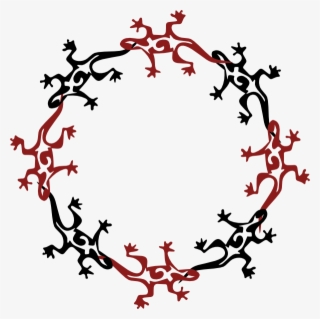 Circle Of Lizards Clip Art Png And Svg - Lizard Circle #5048572