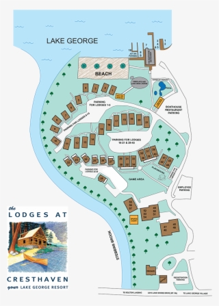 Cresthaven Property Map - Lake George Map Of Hotels #5048755