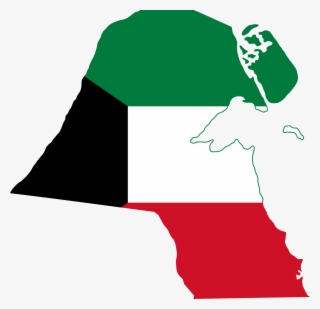 Open - Kuwait Flag Map #5049610