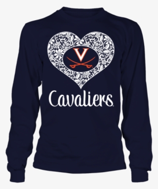 Cavaliers Lace Heart Logo Virginia Cavaliers Shirt - Lace Logo - Orlando City Sc Unisex Long Sleeve #5051037