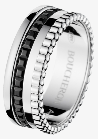 Boucheron Quatre 18ct White-gold With Pvd Ring, Mens, #5051191