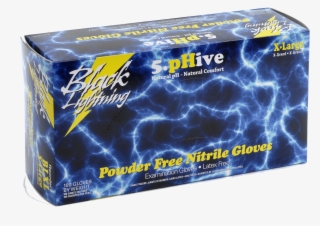 Black Lightning Gloves - Atlantic Safety Bl-l Case Black Lightning Powder Nitrile #5051550