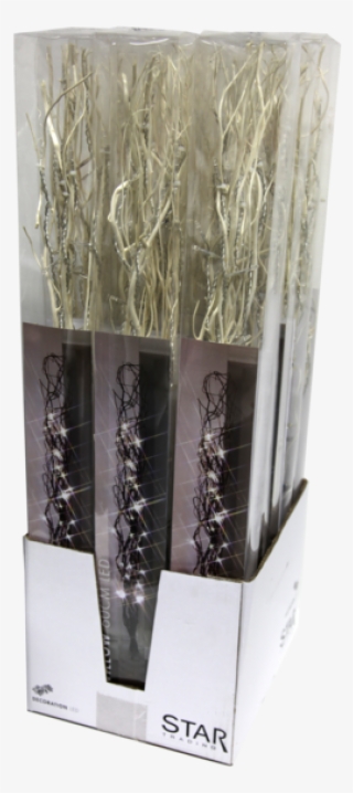 Decorative Twig Willow - Star 30-piece Willow Lamps, Gold #5055651