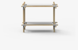 Wooden Sticks And Joints Of Steel Are The Components - Stick System, 1x2, Grey / Light Ash #5056184