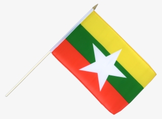 Stick Included For Flag-waving - Myanmar New Flag #5056837